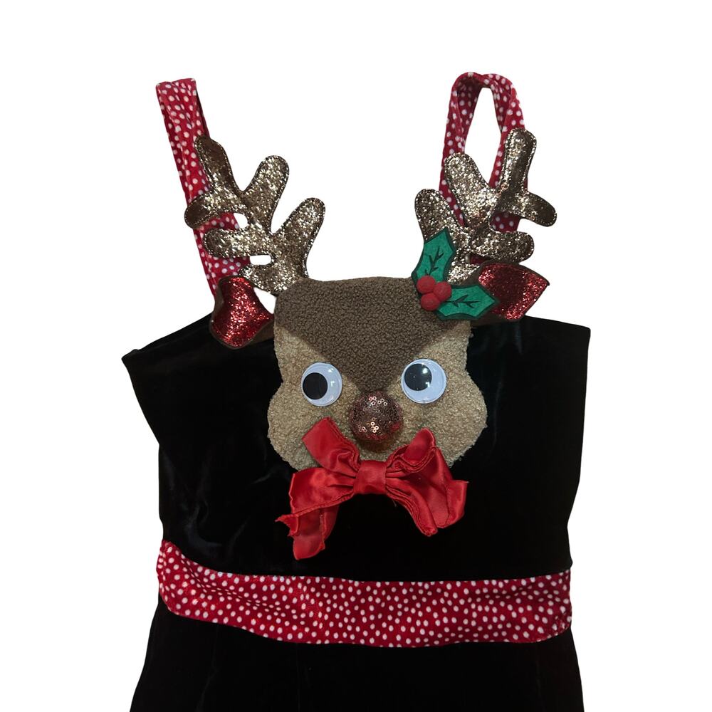 Velour Rudolph Overalls with Pockets